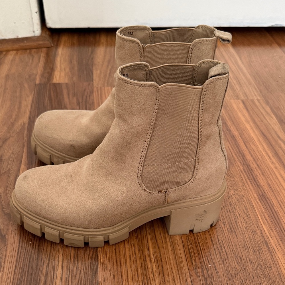 Tan Suede Ankle Boots